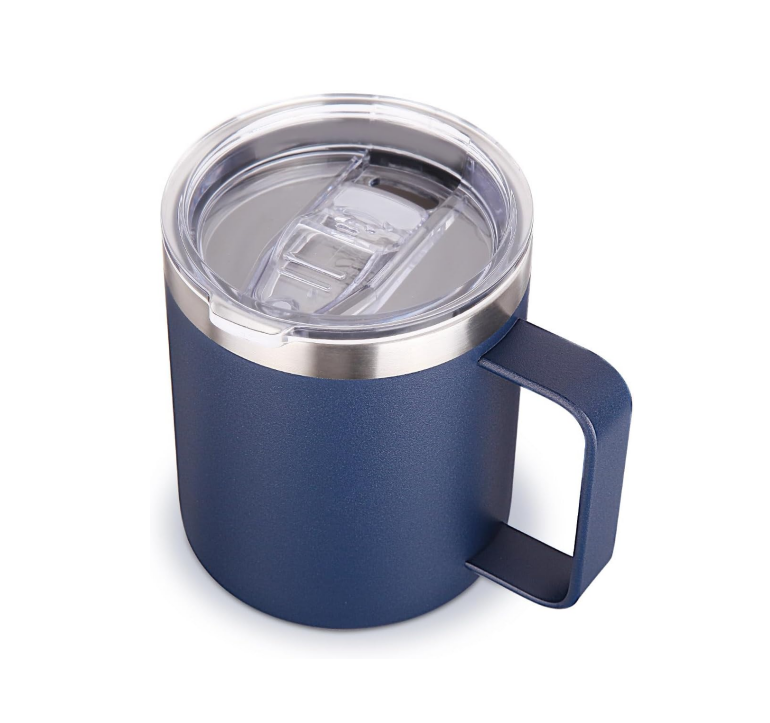 14oz insulated stainless steel coffee mug with leakproof lid