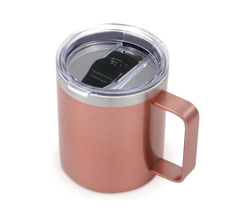 14oz insulated stainless steel coffee mug with leakproof lid