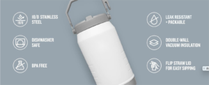 18/22oz portable sports bottle, modern and stylish design